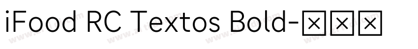 iFood RC Textos Bold字体转换
